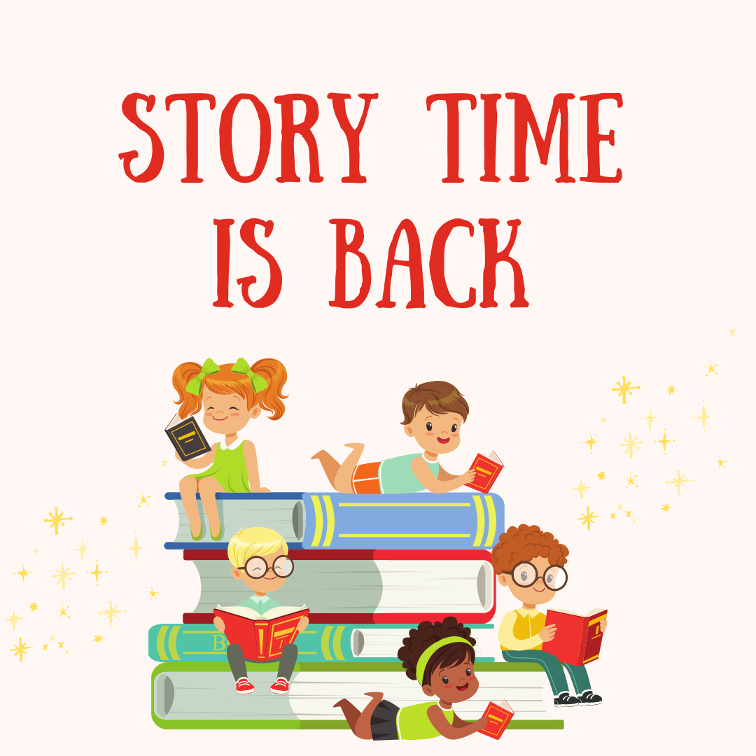 Story Time a bunch of kids reading